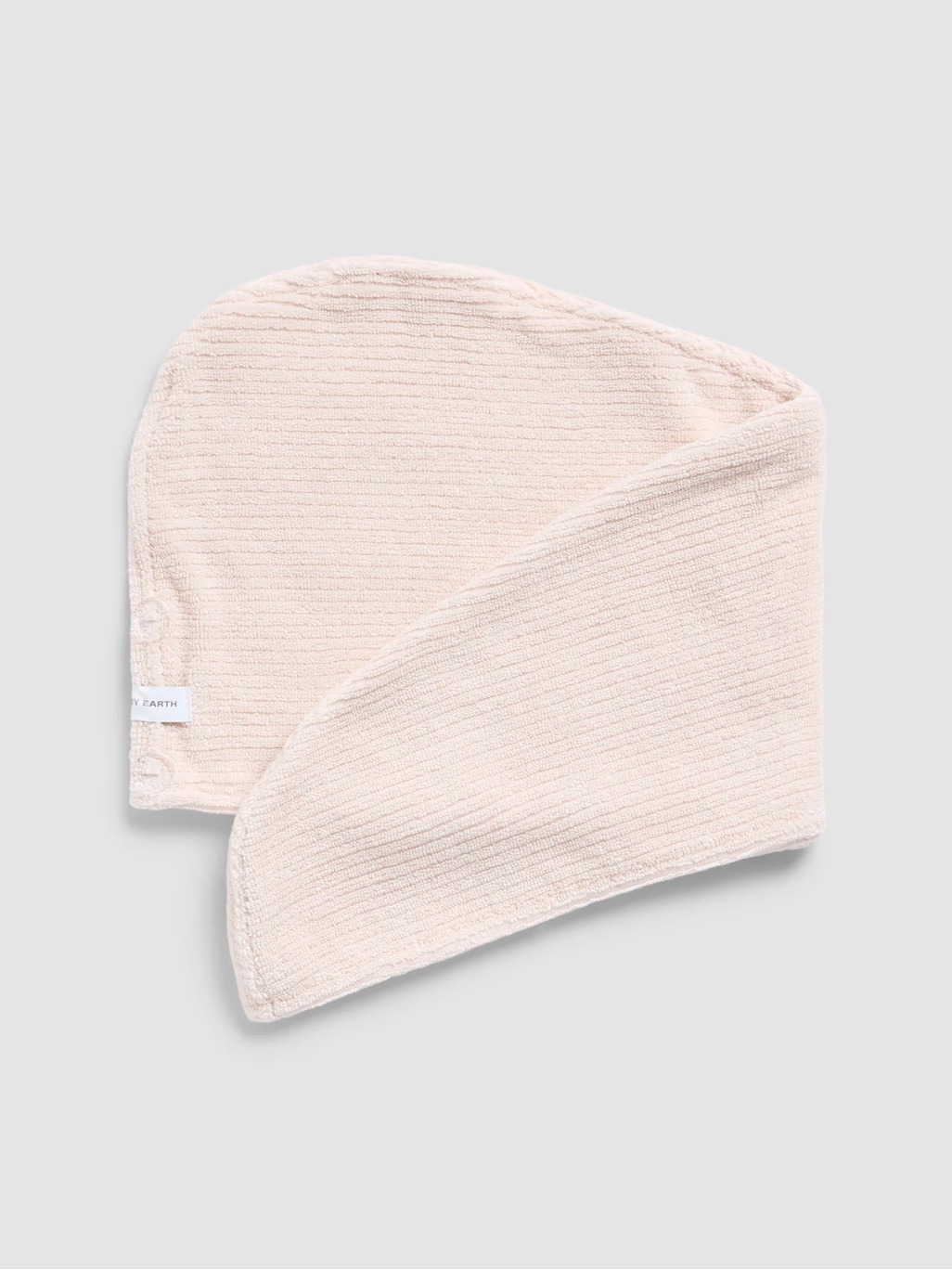 Nwt Cozy Earth Plush Ribbed Terry Hair Wrap Towel Petal Absorbent Lux